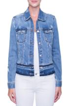 Women's Liverpool Jeans Company Tiered Hem Denim Jacket - Blue