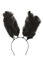 Cara Feather Bunny Ears Headband