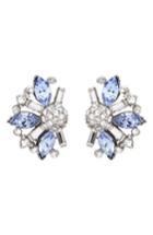 Women's Ben-amun Silver & Blue Crystal Earrings