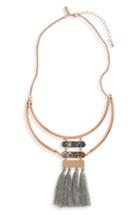 Women's Topshop Abalone & Tassel Bib Necklace