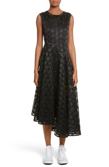Women's Paskal Asymmetric Laser Cut Sleeveless Dress - Black