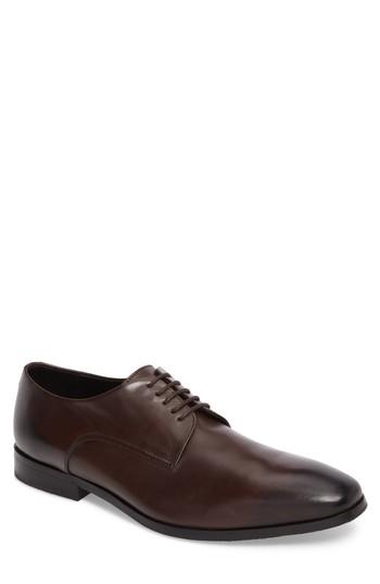 Men's Boss Plain Toe Derby .5 M - Brown