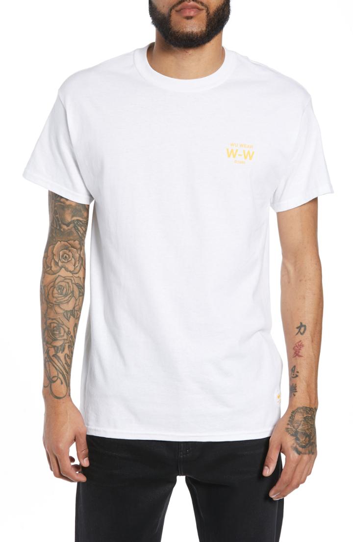 Men's Wu Wear Straight From The Grains Glove Graphic T-shirt - White