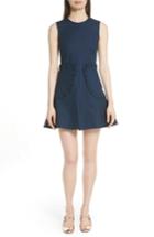 Women's Red Valentino Ruffle Pocket A-line Dress Us / 38 It - Blue