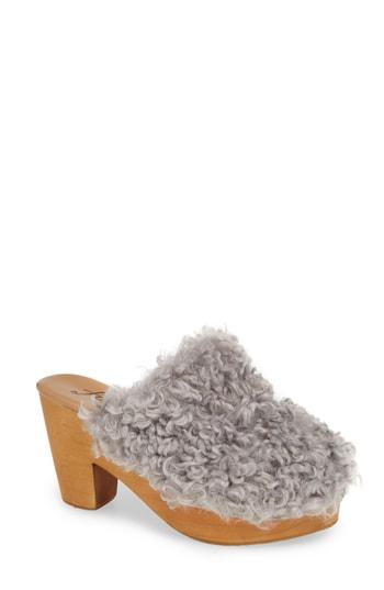 Women's Free People Cabin Fever Clog Us / 37eu - Grey