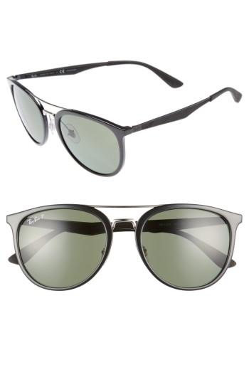 Men's Ray-ban 55mm Retro Polarized Sunglasses - Black