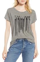 Women's Current/elliott The Relaxed Graphic Tee - Grey