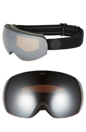 Women's Electric Eg3 Snow Goggles - Matte Black/ Silver Chrome