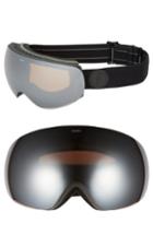 Women's Electric Eg3 Snow Goggles - Matte Black/ Silver Chrome