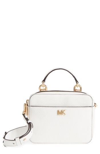 Michael Michael Kors Guitar Strap Mini Crossbody Bag - White