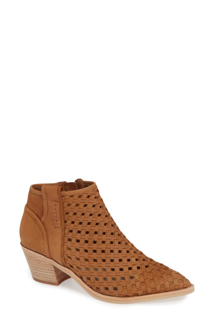 Women's Dolce Vita Spence Woven Bootie .5 M - Brown