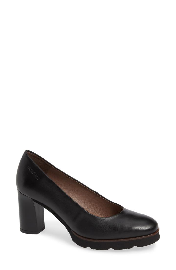 Women's Wonders Platform Pump -8.5us / 39eu - Black