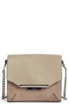 Rag & Bone Moto Leather & Suede Crossbody Bag - Grey