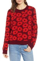Women's Splendid X Margherita Floral Sweater - Coral