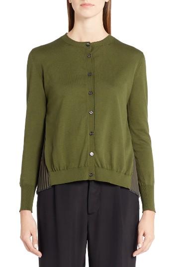 Women's Marni Pleated Cardigan