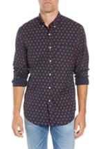 Men's J.crew Slim Stretch Secret Wash Floral Sport Shirt, Size - Blue