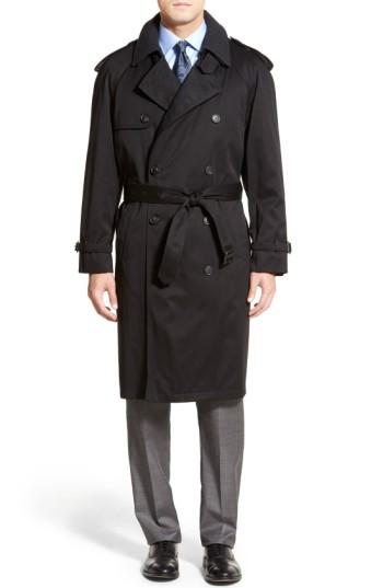 Men's Hart Schaffner Marx 'barrington' Cotton Blend Trench Coat