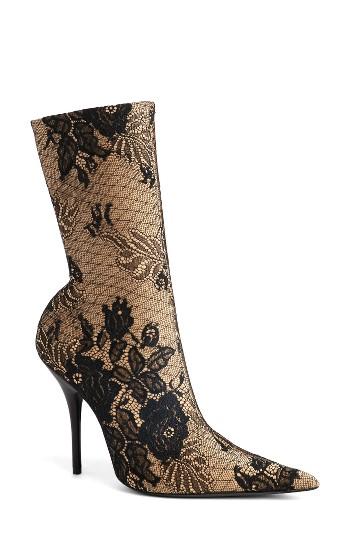 Women's Balenciaga Pointy Toe Mid Boot Us / 36eu - Black
