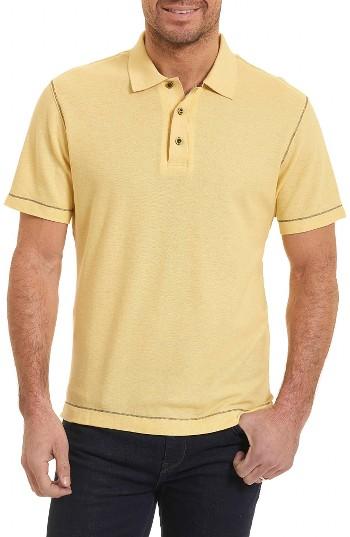Men's Robert Graham Messenger Pique Polo, Size - Purple