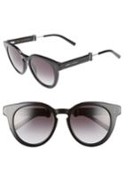 Women's Marc Jacobs 50mm Round Sunglasses - Black