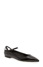 Women's Brian Atwood Astrid Ankle Strap Flat .5us / 35.5eu - Black