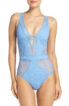 Women's Becca Color Play One-piece Swimsuit - Blue