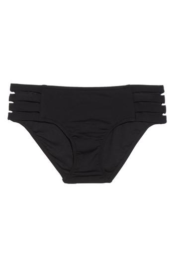 Women's Seafolly Strappy Hipster Bikini Bottoms Us / 16 Au - Black