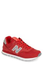 Men's New Balance 574 Lux Rep Sneaker .5 D - Red