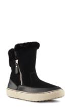 Women's Cougar Dresden Waterproof Sneaker Boot With Faux Fur Trim M - Black