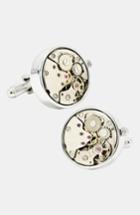 Men's Penny Black 40 Steampunk Watch Movement Cuff Links
