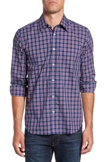 Men's Jeremy Argyle Slim Fit Plaid Sport Shirt - Blue