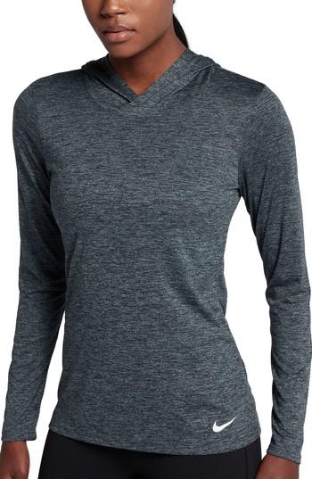 Women's Nike Dry Legend Hooded Training Top - Black