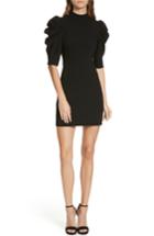 Women's Alice + Olivia Brenna Puff Sleeve Minidress - Black