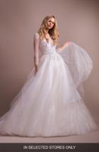 Women's Hayley Paige Effie Beaded Tulle Wedding Dress, Size In Store Only - Ivory