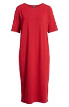 Women's Eileen Fisher Midi Shift Dress - Red