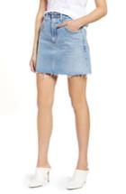Women's Agolde Palmer High Waist Denim Mini Skirt - Blue