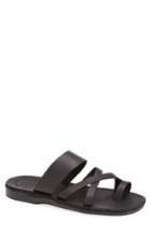 Men's Jerusalem Sandals 'the Good Shepherd' Leather Sandal -9.5us / 42eu - Black