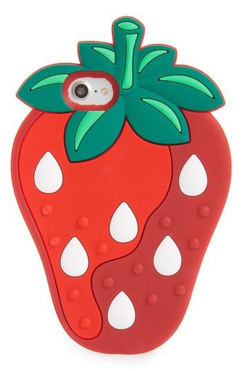 Bp. Oversize Soft Strawberry Iphone 7/8 Case - Red
