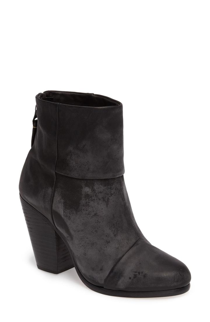 Women's Rag & Bone 'newbury' Bootie Us / 41eu - Black