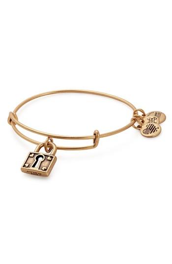 Women's Alex And Ani Unbreakable Love Adjustable Wire Bangle