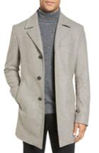 Men's Michael Kors Slim Fit Wool Blend Top Coat R - Beige
