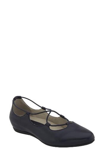 Women's Earthies 'essen' Ghillie Flat .5 M - Blue