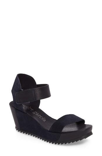 Women's Pedro Garcia Francesca Wedge Sandal Us / 34eu - Blue