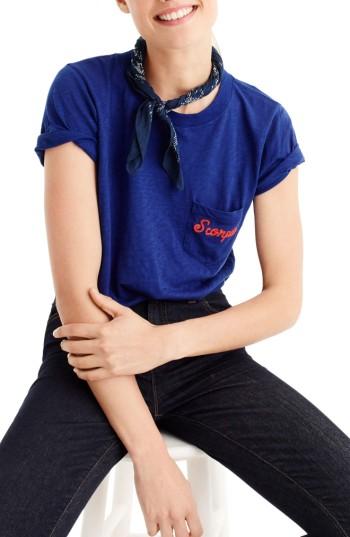 Women's J.crew Horoscope Tee - Blue