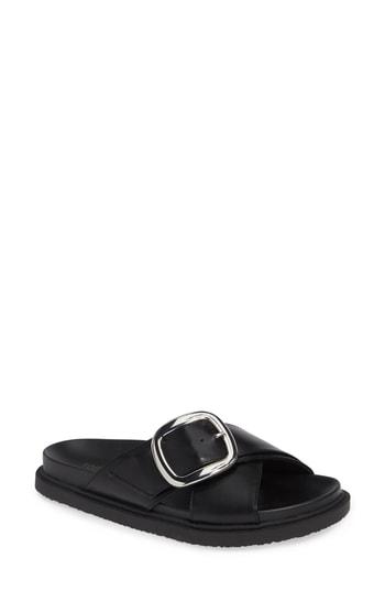 Women's Topshop Romeo Buckle Slide .5us / 35eu M - Black