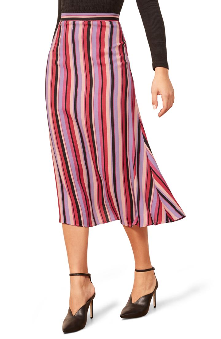 Women's Reformation Bea Skirt - Red