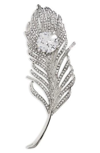 Women's Nina Peacock Crystal Brooch