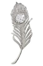 Women's Nina Peacock Crystal Brooch