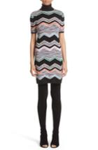Women's Missoni Zigzag Jacquard Knit Dress Us / 48 It - Black