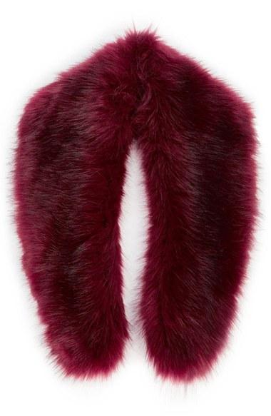Women's Sole Society Faux Fur Stole, Size - Red